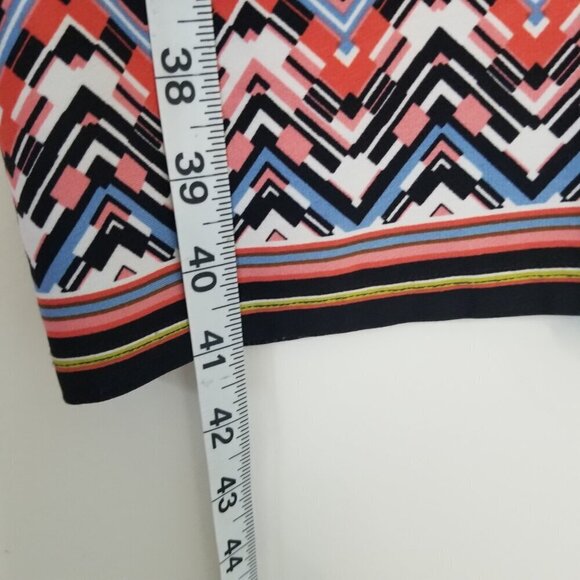 Maggy London Women's Geometric Abstract Boho Hippie Psychedelic Multicolor Sz 8 - Picture 8 of 10